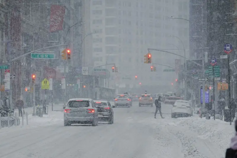 Blizzard warnings and travel bans as major winter storm hits New York City and the Northeast