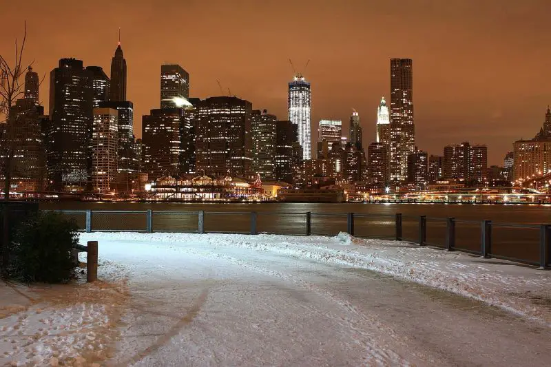 First Measurable Snowfall Hits New York City, Philadelphia, and the Northeast