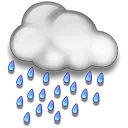 Осадки 10 февраля. Rain icon.