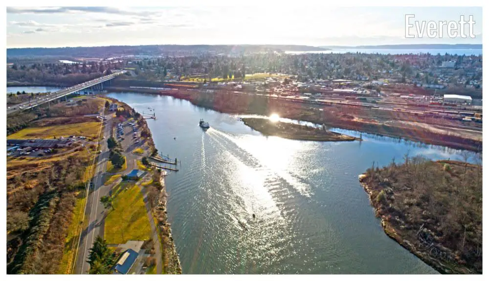 Yearly & Monthly weather Everett, WA