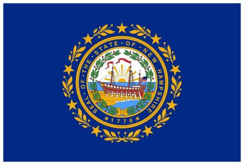 Flag of New Hampshire, USA