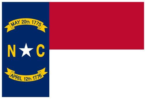 Flag of North Carolina, USA