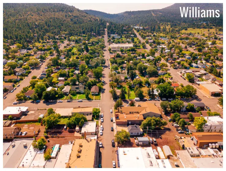 The scenic region of Williams, Arizona The scenic region of Williams, Arizona