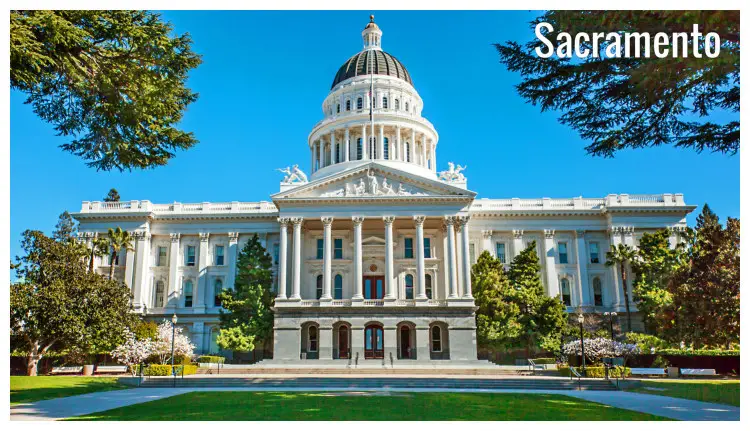 The State Capitol Building in Sacramento, California The State Capitol Building in Sacramento, California