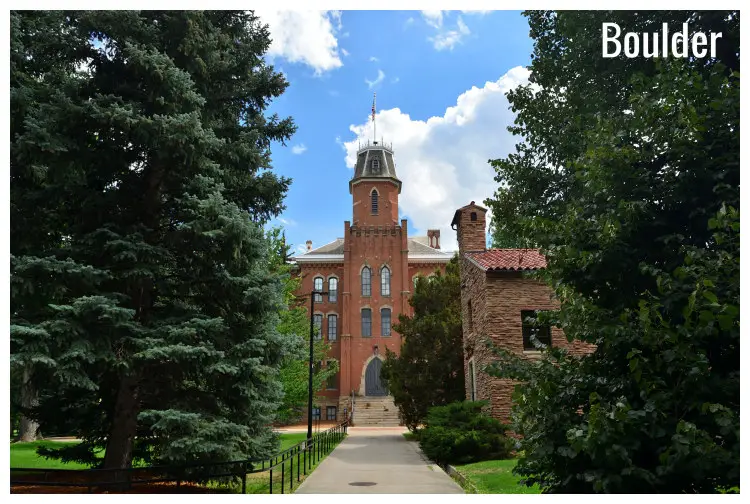 The old building of the University of Colorado in Boulder, Colorado