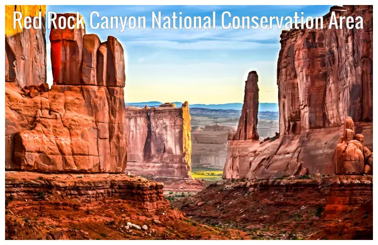 Beautiful rock formations in the Red Rock Canyon National Conservation Area, Nevada
