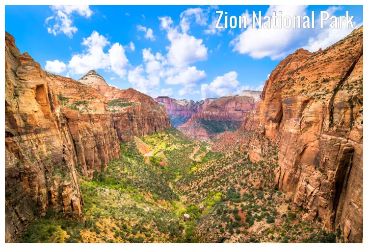 The rock formation in the stunning Canyon in Zion National Park, Utah The rock formation in the stunning Canyon in Zion National Park, Utah