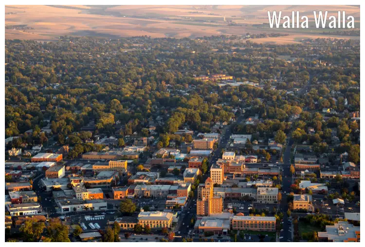The small city of Walla Walla in Washington The small city of Walla Walla in Washington