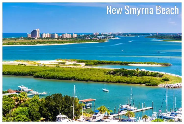 A scenic Ponce Inlet, part of the city and the iconic New Smyrna Beach in Florida A scenic Ponce Inlet, part of the city and the iconic New Smyrna Beach in Florida