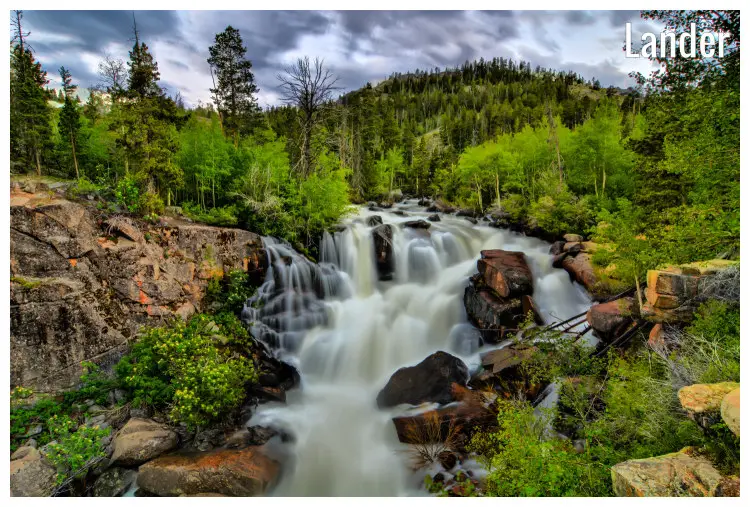Magnificence in the nature scenes around the stunning Sinks Canyon in Lander, Wyoming Magnificence in the nature scenes around the stunning Sinks Canyon in Lander, Wyoming