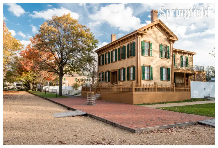 The Abraham Lincoln House in Springfield, Illinois The Abraham Lincoln House in Springfield, Illinois