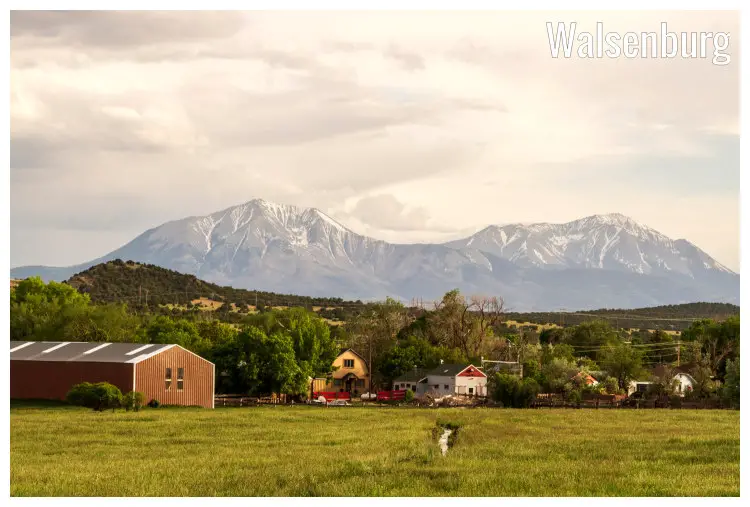 A small town at the base of the iconic Spanish Peak Mountain ranges in Walsenburg, Colorado