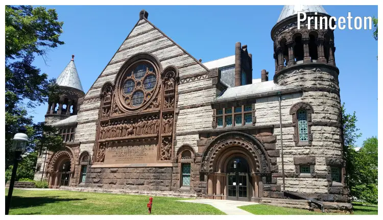 An ancient stone building still stands strong in the neat fields and scenic trees of Princeton University, New Jersey An ancient stone building still stands strong in the neat fields and scenic trees of Princeton University, New Jersey