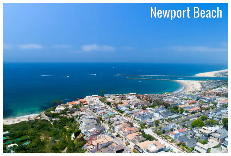 The stunning coastal village of Corona Del Mar, in Newport Beach, California