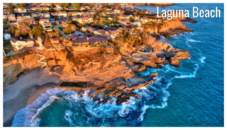 The scenic Three Arch Bay spot on Laguna Beach in California The scenic Three Arch Bay spot on Laguna Beach in California