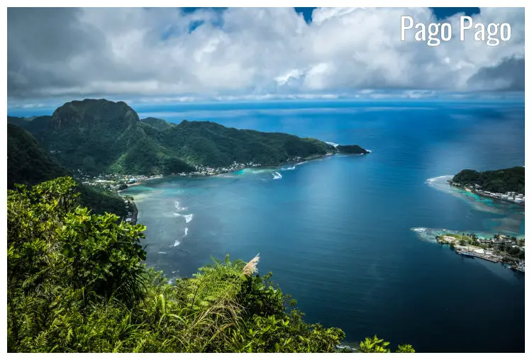 Pago Pago Harbour in Pago Pago, American Samoa