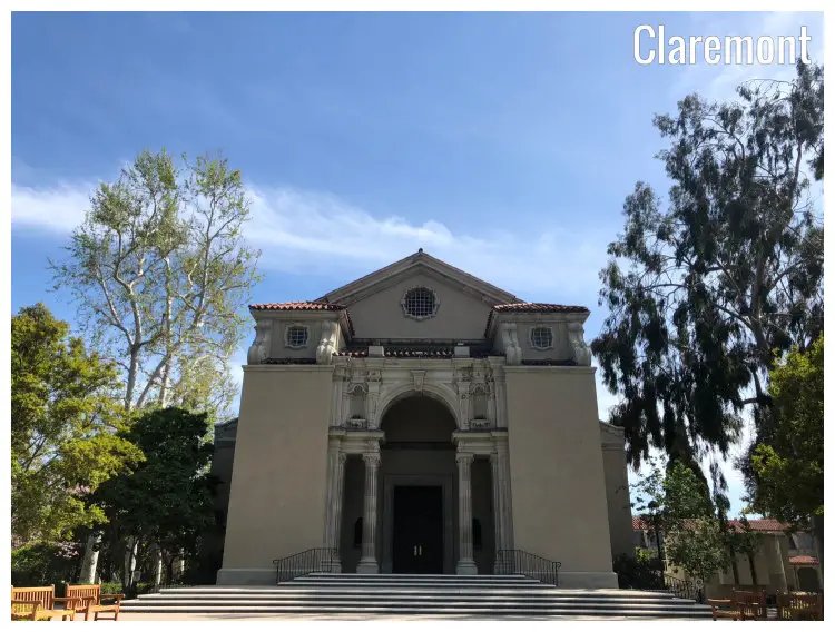 Mabel Shaw Bridges Hall of Music in the Pomona College in Claremont, California