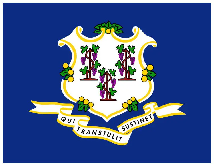 Flag of Connecticut, USA
