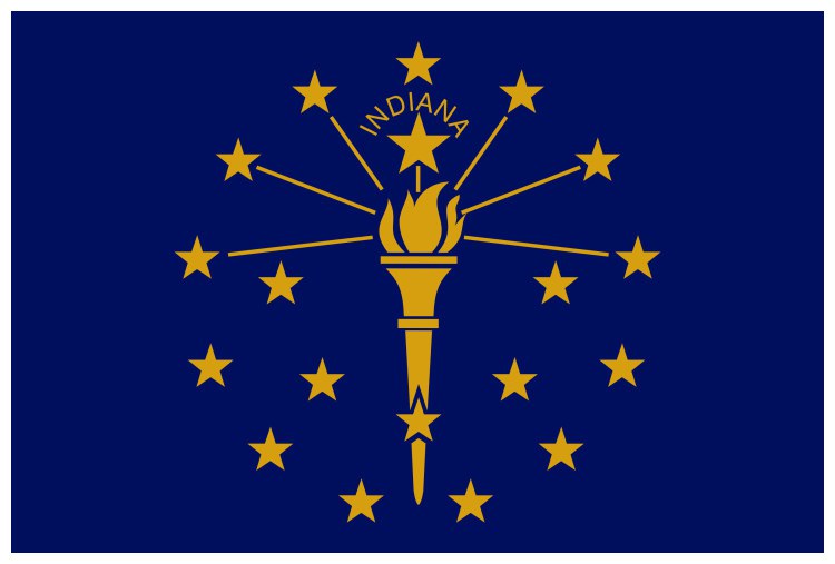 Flag of Indiana, USA
