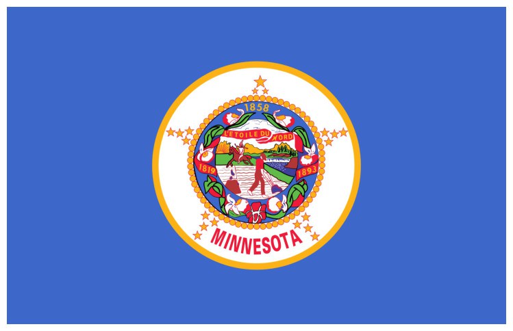 Flag of Minnesota, USA