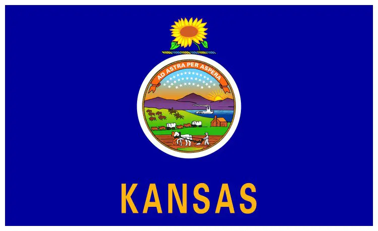 Flag of Kansas, USA Flag of Kansas, USA
