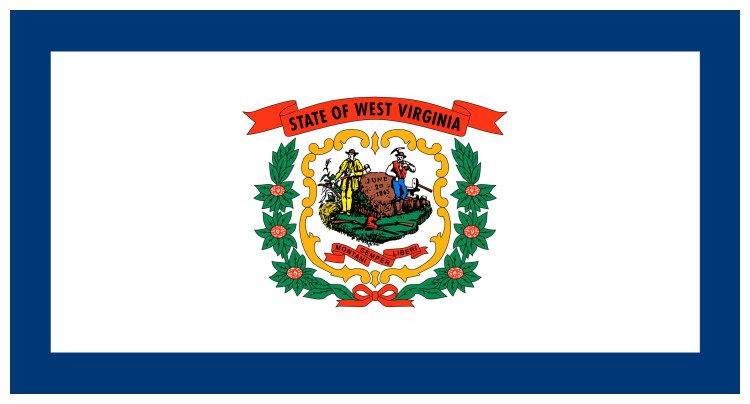 Flag of West Virginia, USA Flag of West Virginia, USA
