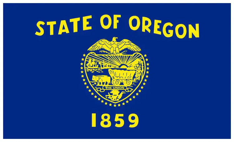 Flag of Oregon, USA