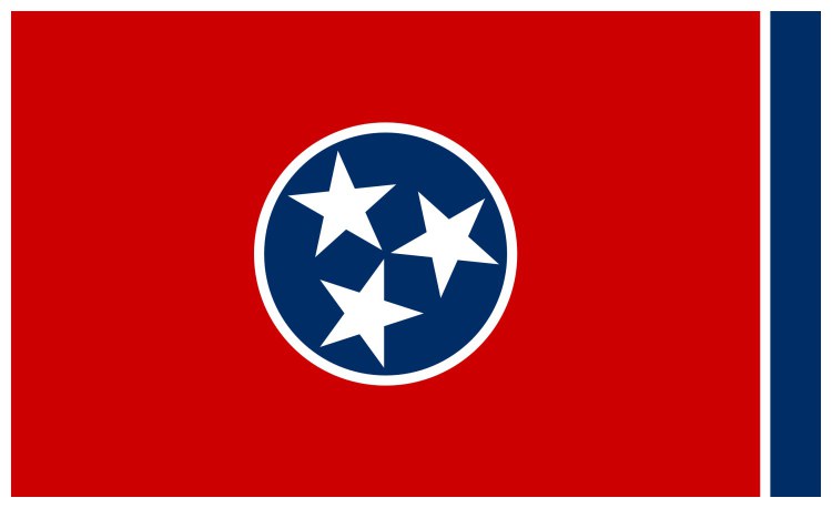 Flag of Tennessee, USA Flag of Tennessee, USA