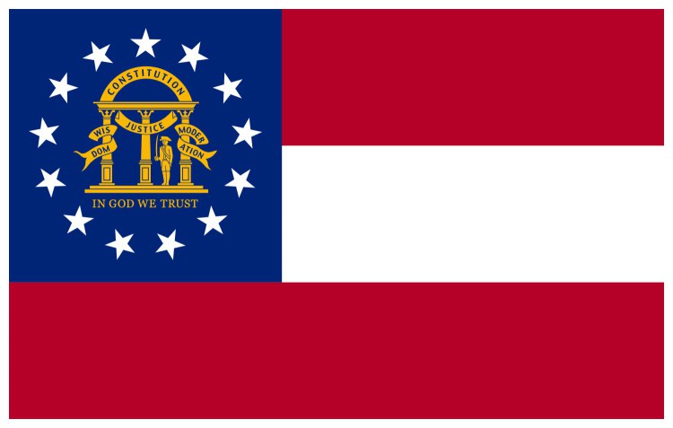 Flag of Georgia, USA