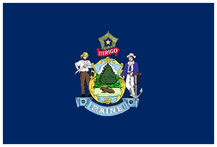 Flag of Maine, USA