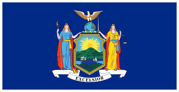 Flag of New York, USA