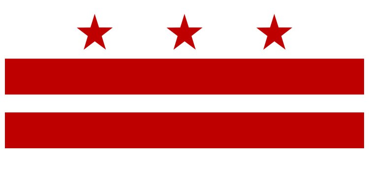 Flag of District of Columbia, USA Flag of District of Columbia, USA