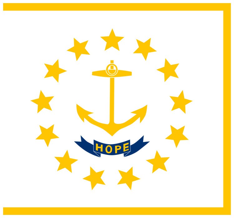Flag of Rhode Island, USA Flag of Rhode Island, USA