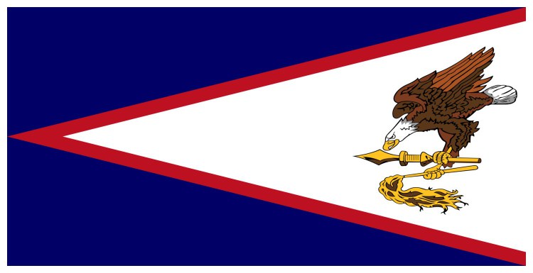 Flag of American Samoa, USA