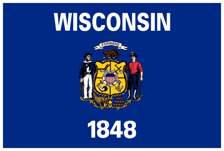 Flag of Wisconsin, USA Flag of Wisconsin, USA